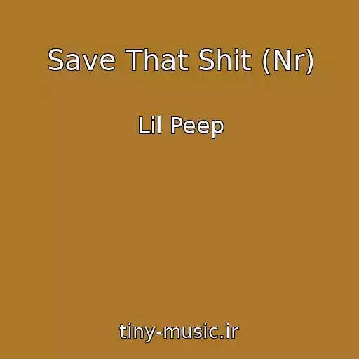 کاور آهنگ Save That Shit (Nr) از Lil Peep