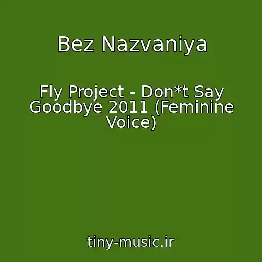 کاور آهنگ Bez Nazvaniya از Fly Project - Don*t Say Goodbye 2011 (Feminine Voice)