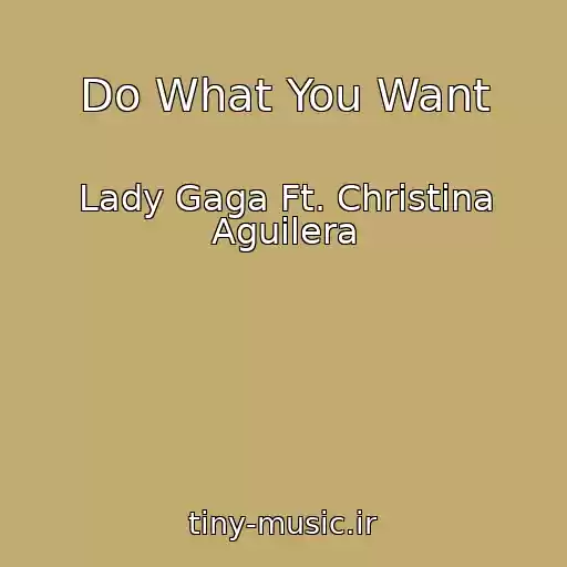 کاور آهنگ Do What You Want از Lady Gaga Ft. Christina Aguilera
