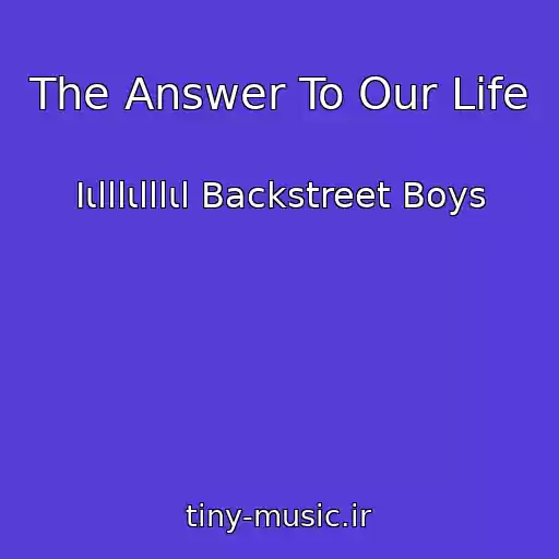 کاور آهنگ The Answer To Our Life از Ιιlllιlllιl Backstreet Boys