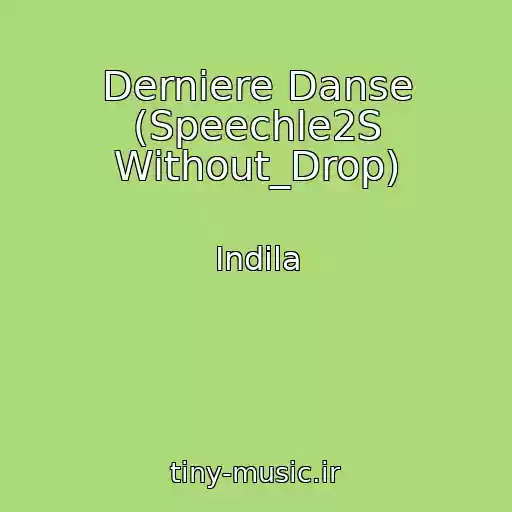 کاور آهنگ Derniere Danse (Speechle2S Without_Drop) از Indila