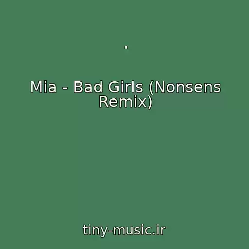 کاور آهنگ . از Mia - Bad Girls (Nonsens Remix)