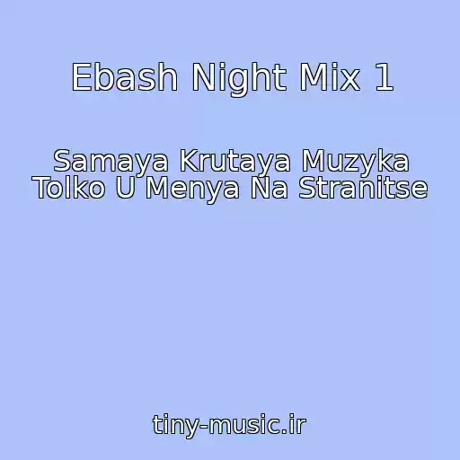 کاور آهنگ Ebash Night Mix 1 از Samaya Krutaya Muzyka Tolko U Menya Na Stranitse