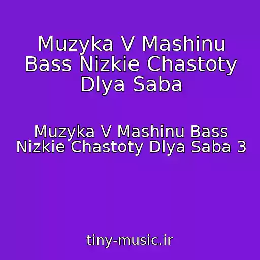 کاور آهنگ Muzyka V Mashinu Bass Nizkie Chastoty Dlya Saba از Muzyka V Mashinu Bass Nizkie Chastoty Dlya Saba 3