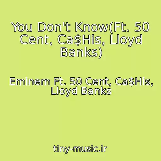 کاور آهنگ You Don't Know(Ft. 50 Cent, Ca$His, Lloyd Banks) از Eminem Ft. 50 Cent, Ca$His, Lloyd Banks