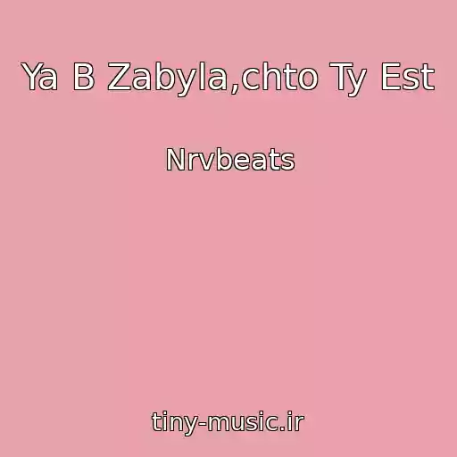 کاور آهنگ Ya B Zabyla,chto Ty Est از Nrvbeats
