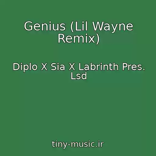 کاور آهنگ Genius (Lil Wayne Remix) از Diplo X Sia X Labrinth Pres. Lsd