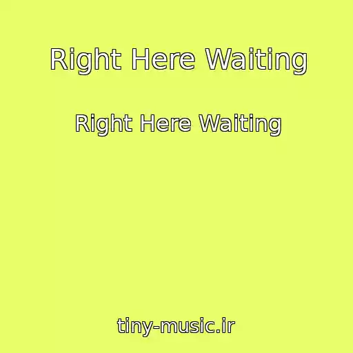 کاور آهنگ Right Here Waiting از Right Here Waiting