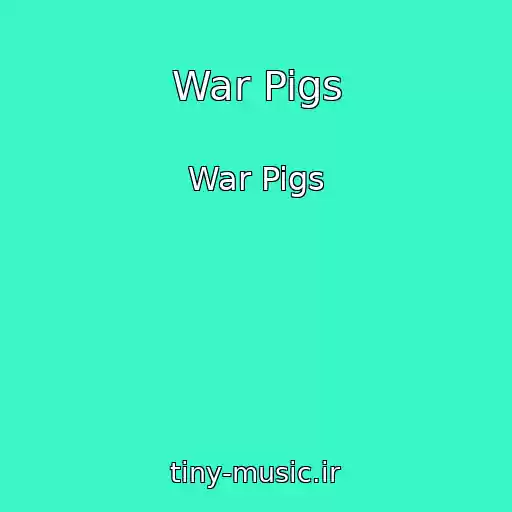 کاور آهنگ War Pigs از War Pigs