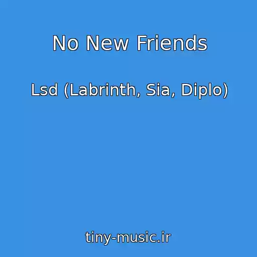 کاور آهنگ No New Friends از Lsd (Labrinth, Sia, Diplo)