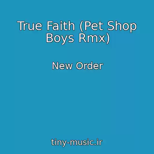 کاور آهنگ True Faith (Pet Shop Boys Rmx) از New Order