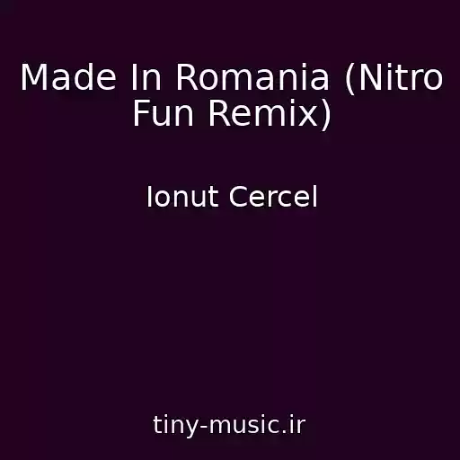 کاور آهنگ Made In Romania (Nitro Fun Remix) از Ionut Cercel