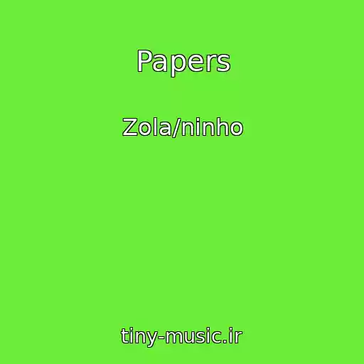 کاور آهنگ Papers از Zola/ninho