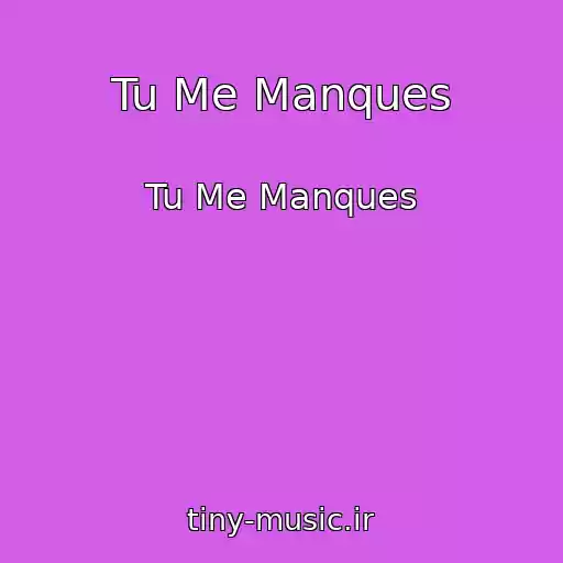 کاور آهنگ Tu Me Manques از Tu Me Manques