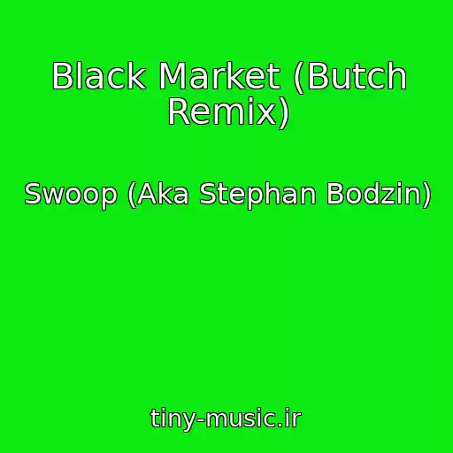 کاور آهنگ Black Market (Butch Remix) از Swoop (Aka Stephan Bodzin)