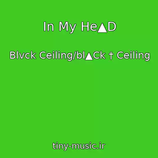 کاور آهنگ In My He▲D از Blvck Ceiling/bl▲Ck † Ceiling