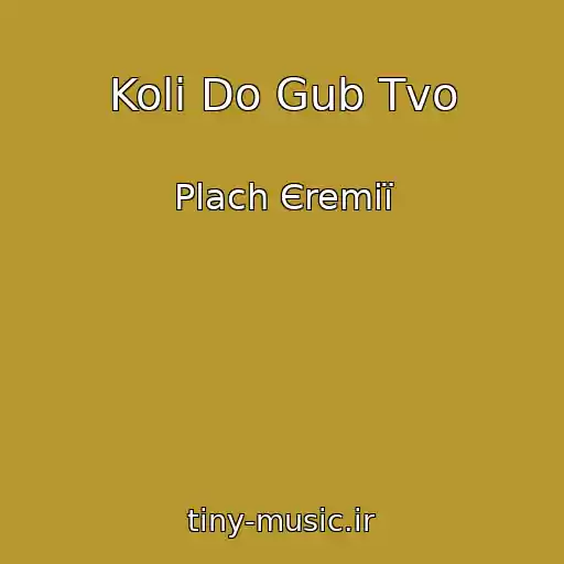 کاور آهنگ Koli Do Gub Tvo از Plach Єremії