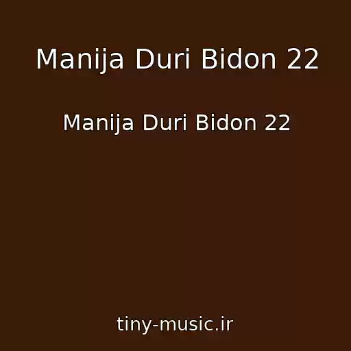 کاور آهنگ Manija Duri Bidon 22 از Manija Duri Bidon 22