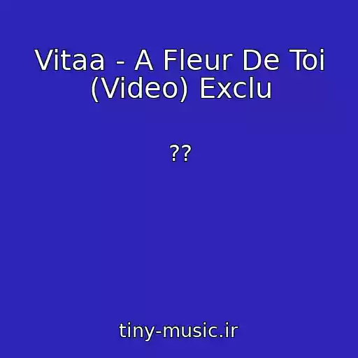 کاور آهنگ Vitaa - A Fleur De Toi (Video) Exclu از ??
