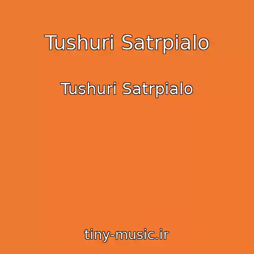 کاور آهنگ Tushuri Satrpialo از Tushuri Satrpialo