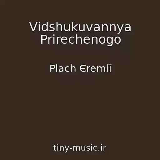 کاور آهنگ Vіdshukuvannya Prirechenogo از Plach Єremії