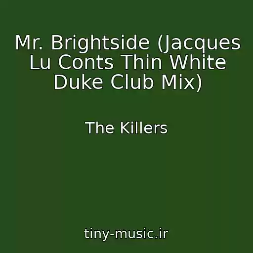 کاور آهنگ Mr. Brightside (Jacques Lu Conts Thin White Duke Club Mix) از The Killers