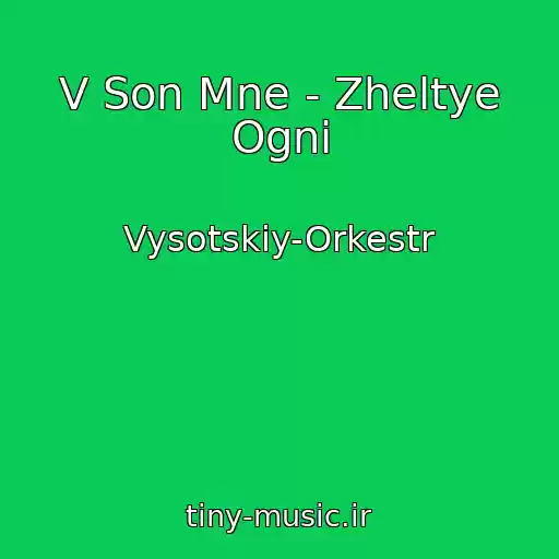 کاور آهنگ V Son Mne - Zheltye Ogni از Vysotskiy-Orkestr