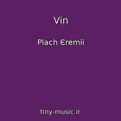 کاور آهنگ Vіn از Plach Єremії