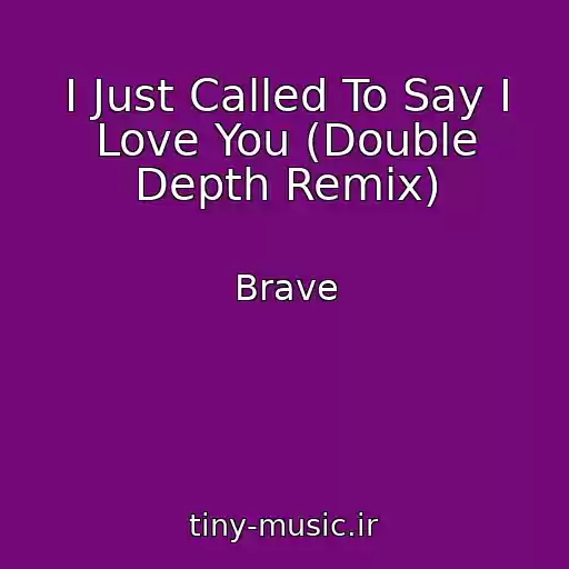 کاور آهنگ I Just Called To Say I Love You (Double Depth Remix) از Brave