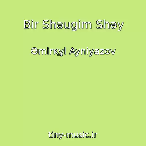 کاور آهنگ Bіr Shәugіm Shәy از Өmіrқұl Ayniyazov