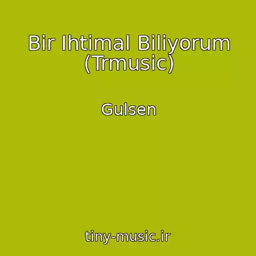 کاور آهنگ Bir Ihtimal Biliyorum (Trmusic) از Gulsen