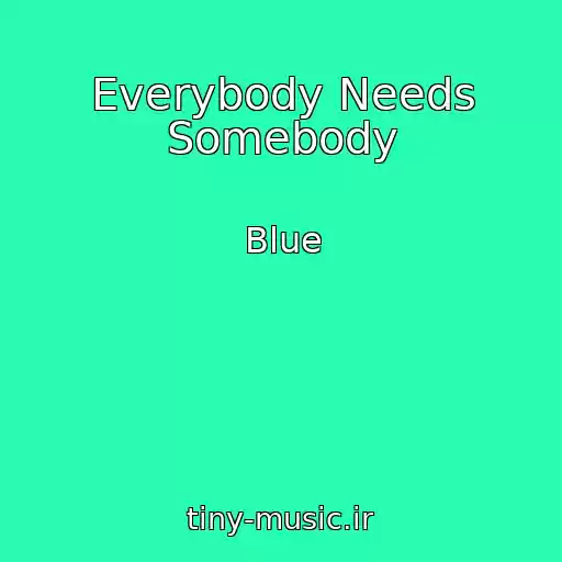 کاور آهنگ Everybody Needs Somebody از Blue