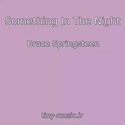 کاور آهنگ Something In The Night از Bruce Springsteen