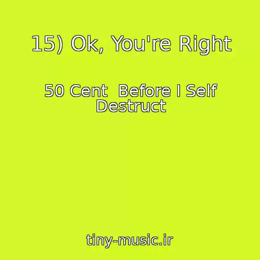 کاور آهنگ 15) Ok, You're Right از 50 Cent  Before I Self Destruct