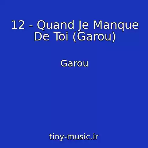 کاور آهنگ 12 - Quand Je Manque De Toi (Garou) از Garou