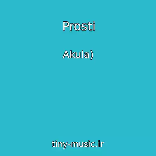 کاور آهنگ Prosti از Akula)