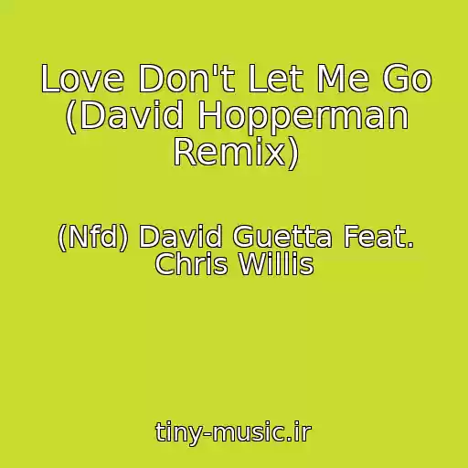 کاور آهنگ Love Don't Let Me Go (David Hopperman Remix) از (Nfd) David Guetta Feat. Chris Willis