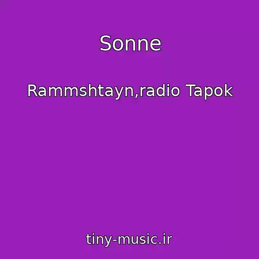 کاور آهنگ Sonne از Rammshtayn,radio Tapok