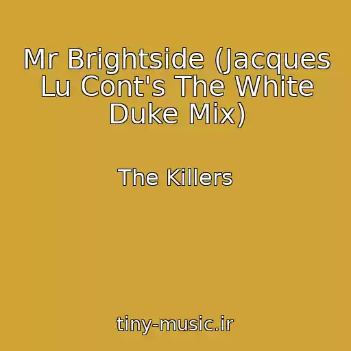 کاور آهنگ Mr Brightside (Jacques Lu Cont's The White Duke Mix) از The Killers