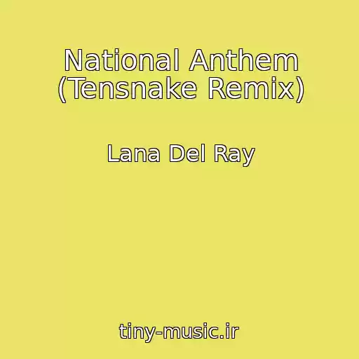 کاور آهنگ National Anthem (Tensnake Remix) از Lana Del Ray
