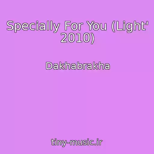 کاور آهنگ Specially For You (Light' 2010) از Dakhabrakha