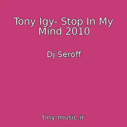کاور آهنگ Tony Igy- Stop In My Mind 2010 از Dj Seroff