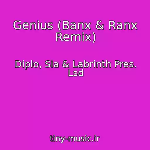 کاور آهنگ Genius (Banx & Ranx Remix) از Diplo, Sia & Labrinth Pres. Lsd