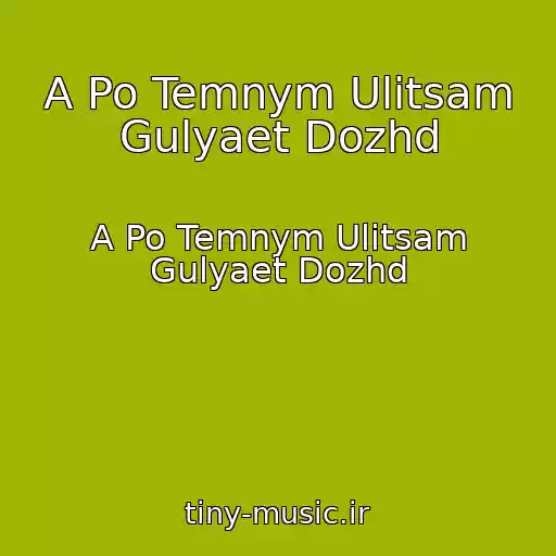 کاور آهنگ A Po Temnym Ulitsam Gulyaet Dozhd از A Po Temnym Ulitsam Gulyaet Dozhd