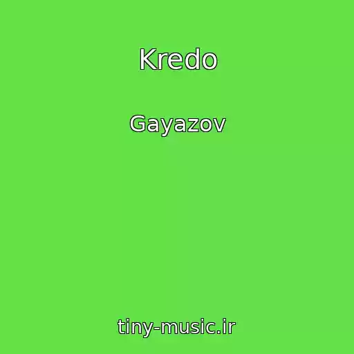 کاور آهنگ Kredo از Gayazov
