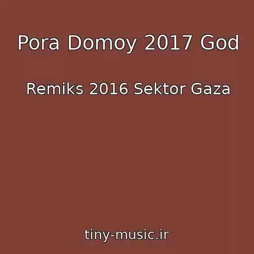 کاور آهنگ Pora Domoy 2017 God از Remiks 2016 Sektor Gaza