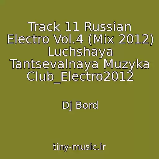 کاور آهنگ Track 11 Russian Electro Vol.4 (Mix 2012) Luchshaya Tantsevalnaya Muzyka Club_Electro2012 از Dj Bord