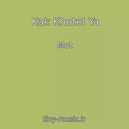 کاور آهنگ Kak Khotel Ya از Mot