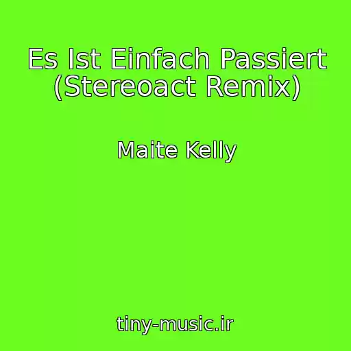 کاور آهنگ Es Ist Einfach Passiert (Stereoact Remix) از Maite Kelly