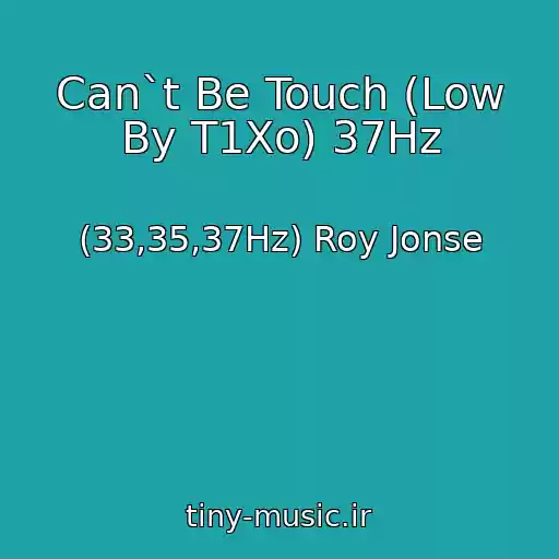 کاور آهنگ Can`t Be Touch (Low By T1Xo) 37Hz از (33,35,37Hz) Roy Jonse